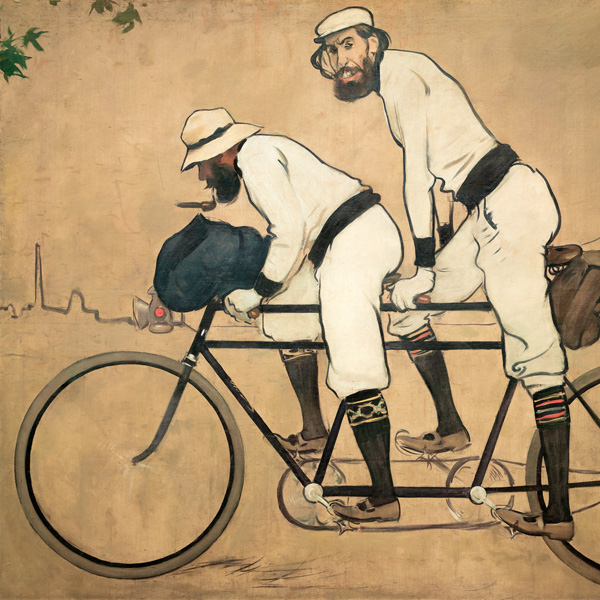 Ramon Casas, Ramon Casas and Pere Romeu on a Tandem