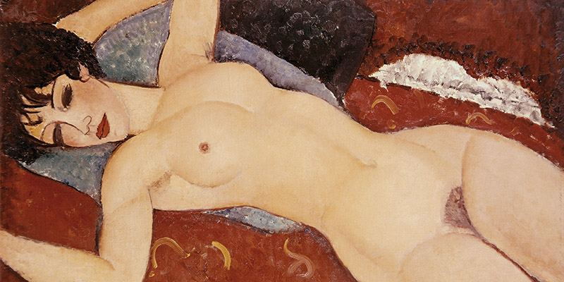 Amedeo Modigliani, Reclining Nude (detail)