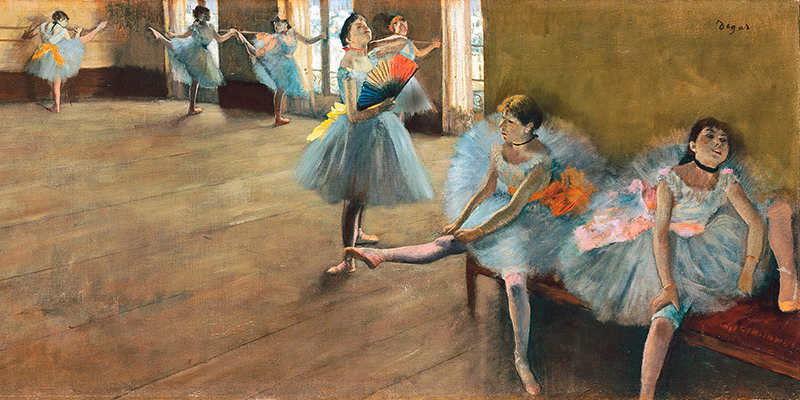 Edgar Degas, The Dance Class (detail)