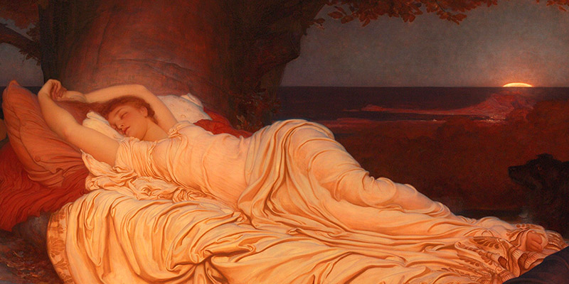 Frederic Leighton, Cymon and Iphigenia (detail)