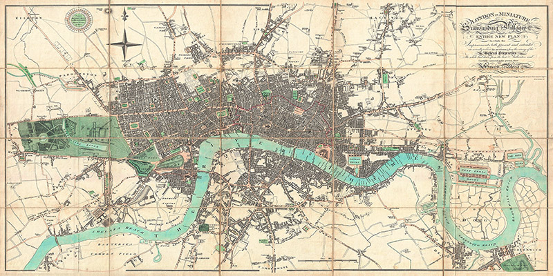 Edward Mogg, Map of London, 1806