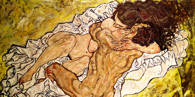 Egon Schiele, The Embrace (detail)