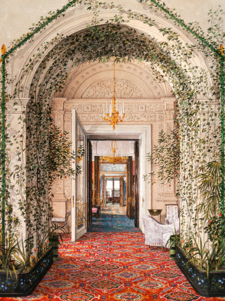 Konstantin Andreyevich Ukhtomsky, Interiors of the Winter Palace: the Small Winter Garden