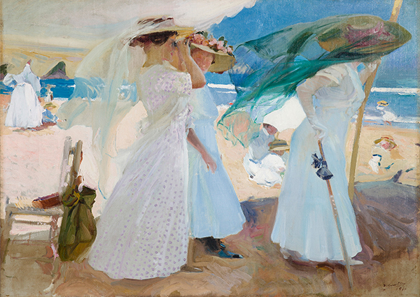 Joaquín Sorolla y Bastida, Under the Awning, Zarauz