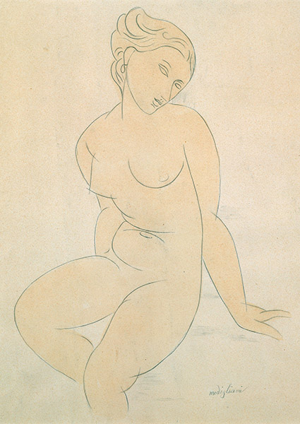 Amedeo Modigliani, Seated Female Nude