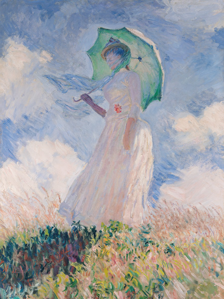 Claude Monet, Woman with Parasol (Left)